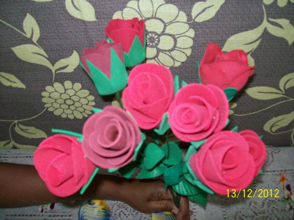 rosas em eva